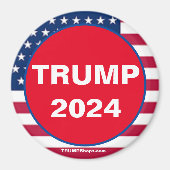 TRUMP 2024 Red Patriotic Magnet (Vorne)