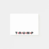 Trump 2024 Red Post-it Klebezettel (Vorderseite)