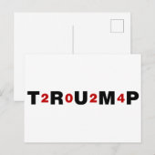 Trump 2024 Red Postkarte (Vorne/Hinten)
