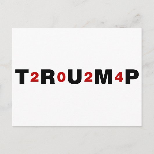 Trump 2024 Red Postkarte (Vorderseite)
