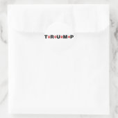 Trump 2024 Red Runder Aufkleber (Tasche)