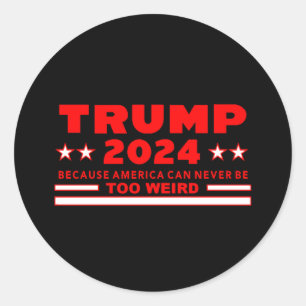 TRUMP 2024 RED RUNDER AUFKLEBER