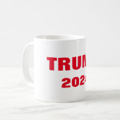 Trump 2024 Red White Cool Gift Party Favor Custom Kaffeetasse (Vorderseite Links)
