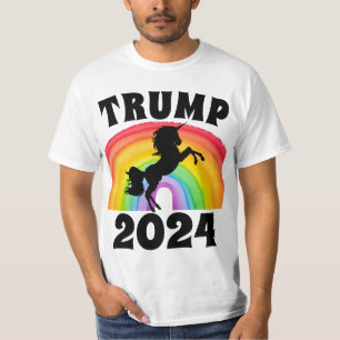 TRUMP 2024 REGENBOGEN EINHORN T-SHIRTS TEES