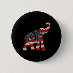 Trump 2024 Republikanischer Elefant Trump Unterstü Button