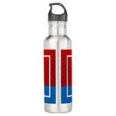 Trump 2024 Rette America Graphic Edelstahlflasche (Rückseite)