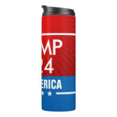 Trump 2024 Rette America Graphic Thermosbecher (Nach rechts gedreht)