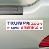 TRUMP 2024 RETTE AMERIKA AUTOAUFKLEBER (Auf Auto)