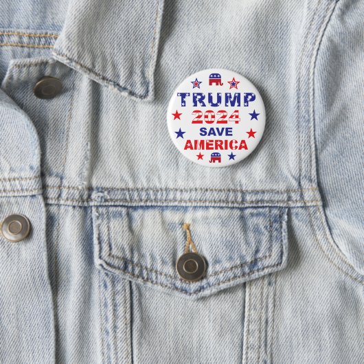 TRUMP 2024 RETTE AMERIKA BUTTON (Beispiel)