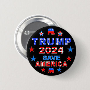 TRUMP 2024 RETTE AMERIKA BUTTON