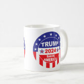 TRUMP 2024 RETTE AMERIKA KAFFEETASSE (VorderseiteRechts)