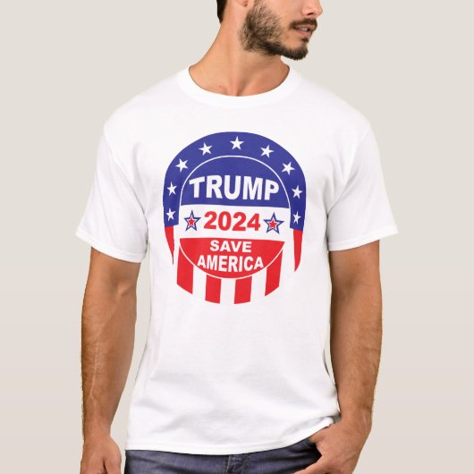 TRUMP 2024 RETTE AMERIKA T-Shirt (Vorderseite)