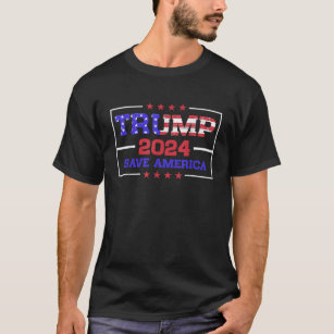 Trump 2024 Rettete Amerika Trump 2024 4520 T-Shirt