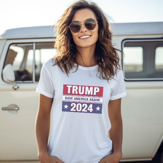 Trump 2024 Rettete Amerika wieder T-Shirt