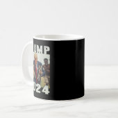 Trump 2024 Rettete die Debatte im Cats-Sprichwort Kaffeetasse (Vorderseite Links)