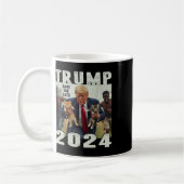 Trump 2024 Rettete die Debatte im Cats-Sprichwort Kaffeetasse (Links)