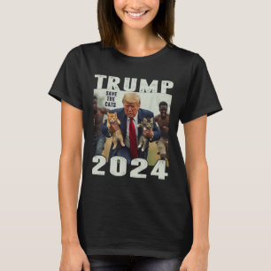 Trump 2024 Rettete die Debatte im Cats-Sprichwort T-Shirt