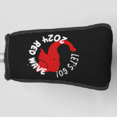 TRUMP 2024 ROTE WAVE LET'S GO GOLF HEADCOVER (Vorderseite)
