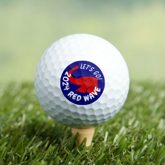 TRUMP 2024 ROTE WAVE LET'S GO GOLFBALL (Insitu T-Shirt)