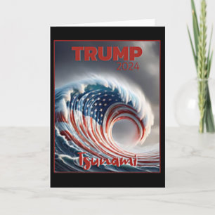 Trump 2024 Rote Welle Tsunami USA-Wahl Abstimmung  Karte
