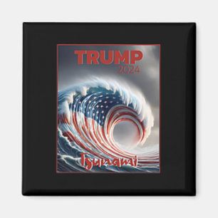 Trump 2024 Rote Welle Tsunami USA-Wahl Abstimmung  Magnet