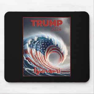 Trump 2024 Rote Welle Tsunami USA-Wahl Abstimmung Mousepad