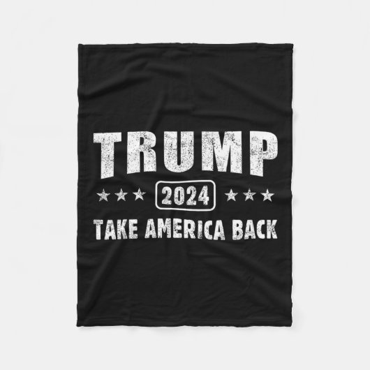 Trump 2024 rückt Amerika 4. Juli Männer Frauen zur Fleecedecke (Vorderseite)