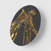 TRUMP 2024 RUNDE WANDUHR (Winkel)