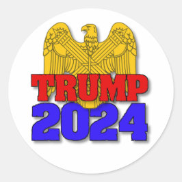 Trump 2024 runder aufkleber