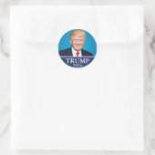 Trump 2024 runder aufkleber (Tasche)