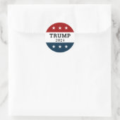 Trump 2024 runder aufkleber (Tasche)