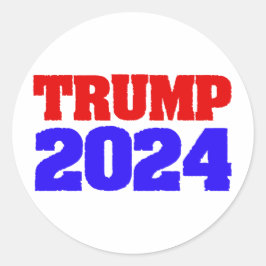 Trump 2024 runder aufkleber