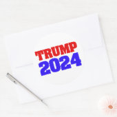 Trump 2024 runder aufkleber (Umschlag)