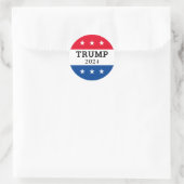 Trump 2024 runder aufkleber (Tasche)