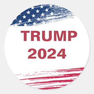 Trump 2024 runder aufkleber