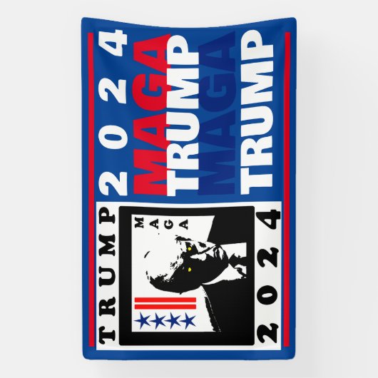 TRUMP 2024 RWB BANNER (Vertikal)