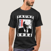 TRUMP 2024 RWB T-Shirt (Vorderseite)