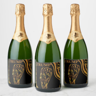 TRUMP 2024 SCHAUMWEINETIKETT