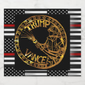 TRUMP 2024 SCHAUMWEINETIKETT (Einzelnes Label)
