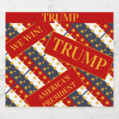 TRUMP 2024 SCHAUMWEINETIKETT (Einzelnes Label)