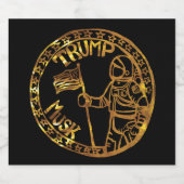 TRUMP 2024 SCHAUMWEINETIKETT (Einzelnes Label)
