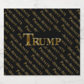 TRUMP 2024 SCHAUMWEINETIKETT (Einzelnes Label)