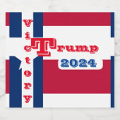TRUMP 2024 SCHAUMWEINETIKETT (Einzelnes Label)