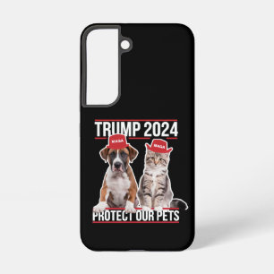 Trump 2024 schützt unsere Haustiere Katzen Hunde M Samsung Galaxy Hülle