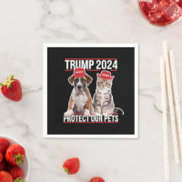 Trump 2024 schützt unsere Haustiere Katzen Hunde M