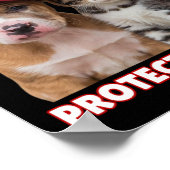 Trump 2024 schützt unsere Haustiere und isst unser Poster (Ecke)