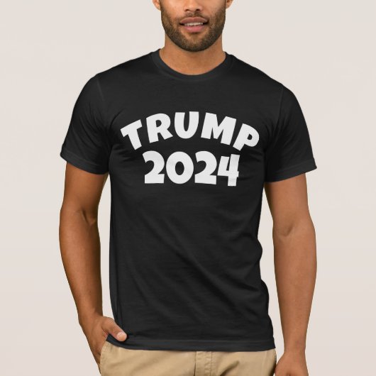 TRUMP 2024 SCHWARZE T - SHIRT (Vorderseite)