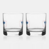 Trump 2024 Set von 2 Whiskyglas (Links)