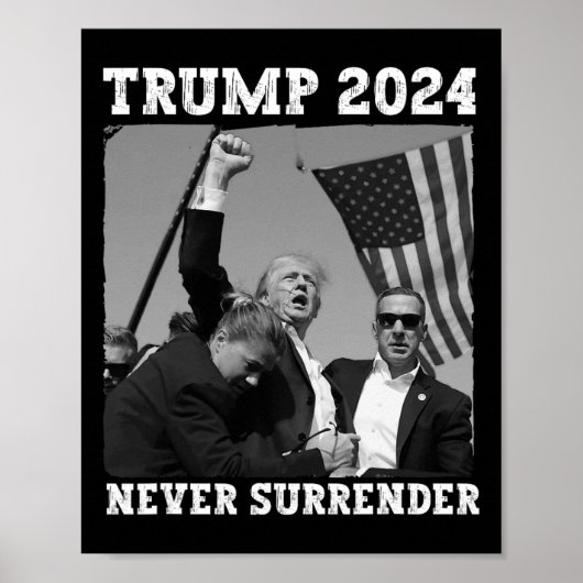 Trump 2024-Shirt übergeben Rette Amerika Trump Poster (Vorne)