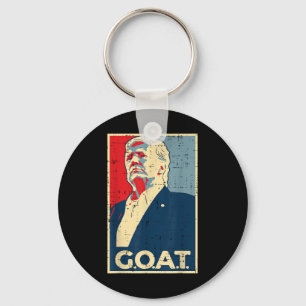 Trump 2024 Shirts Goat Trump Poster 2024 - Uni, Bl Schlüsselanhänger